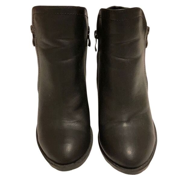 Top Moda Black Faux Leather Ankle Boots, 7 - Picture 3 of 16